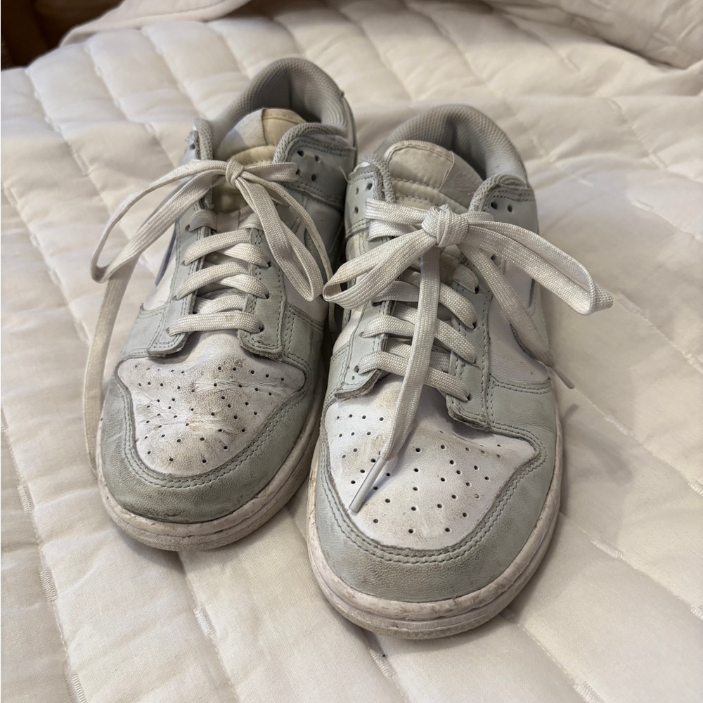 Nike Kids White and Gray Sneakers